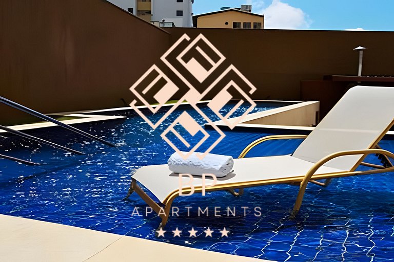 Flat em Ponta Nega com vista para o mar