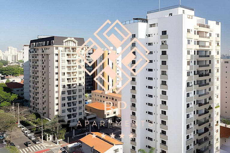 Flat moderno em Moema perto do Metrô e Aeroporto