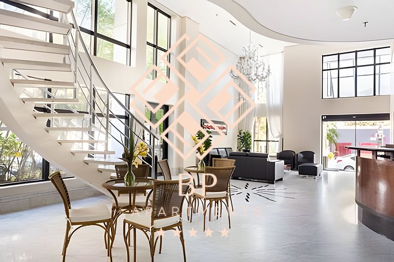 Flat moderno em Moema perto do Metrô e Aeroporto