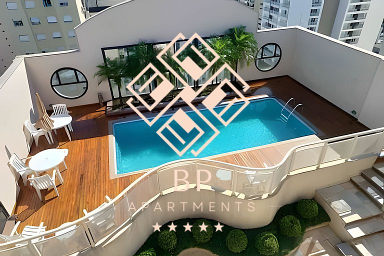 Flat moderno em Moema perto do Metrô e Aeroporto