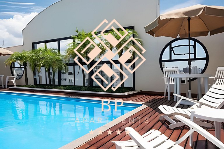 Flat moderno em Moema perto do Metrô e Aeroporto