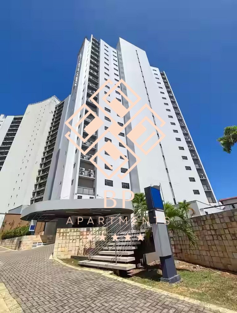 Flat em Ponta Nega com vista para o mar